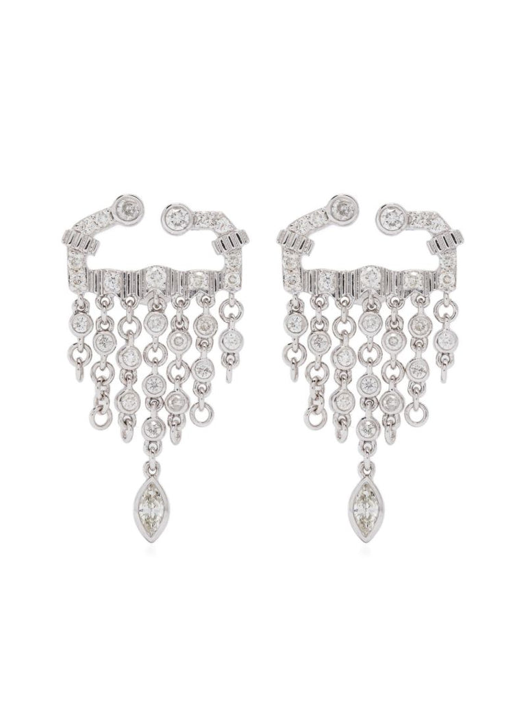 18kt White Gold Boscorpio Diamond Earrings