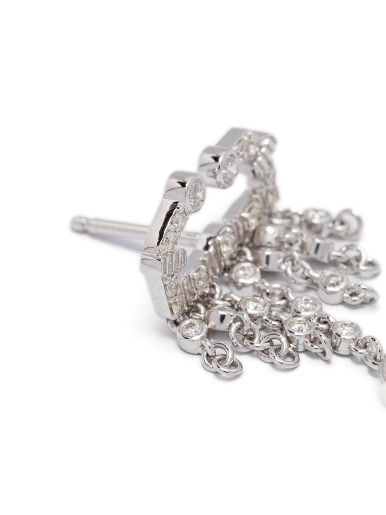 18kt White Gold Boscorpio Diamond Earrings