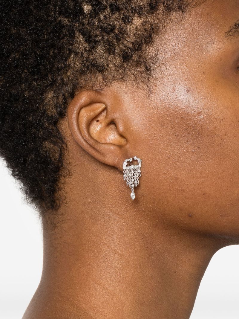 18kt White Gold Boscorpio Diamond Earrings