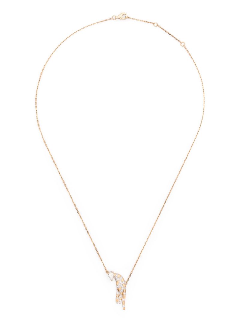 18k Yellow Collier FÃ_x0083_Â©lin Diamond Necklace