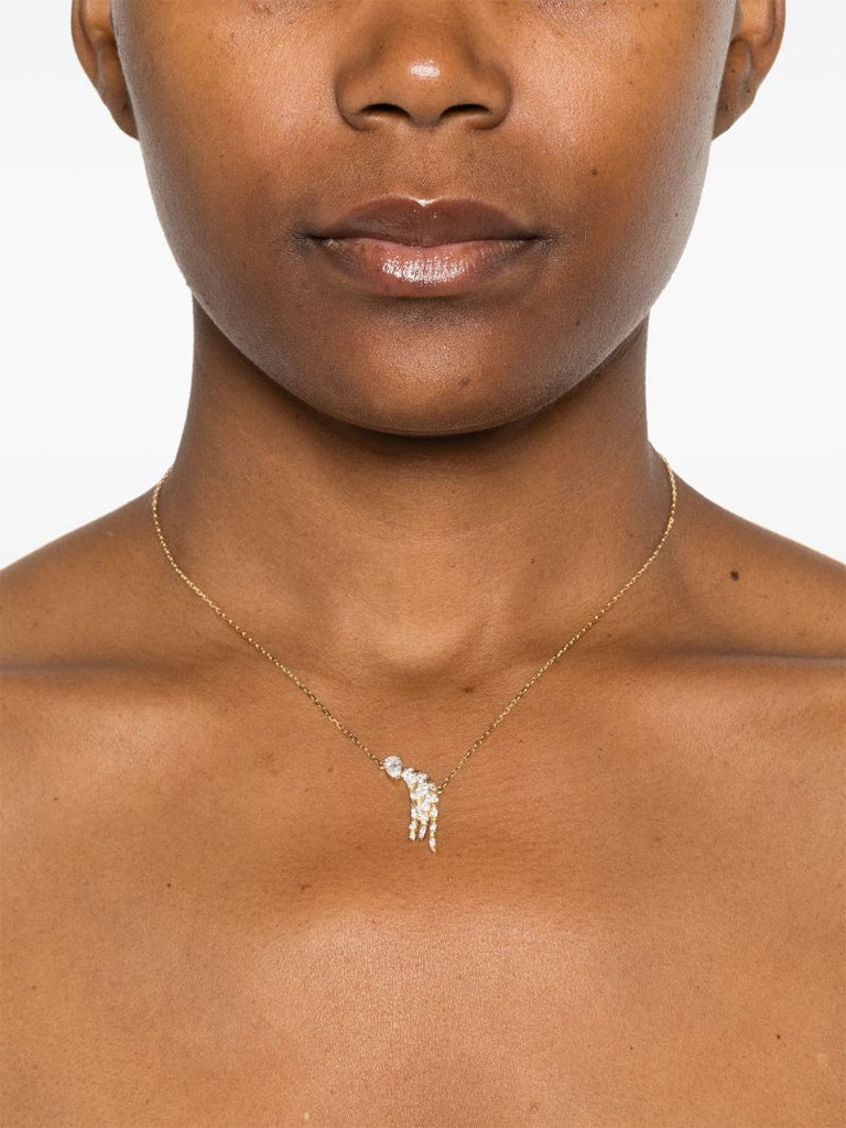 18k Yellow Collier FÃ_x0083_Â©lin Diamond Necklace