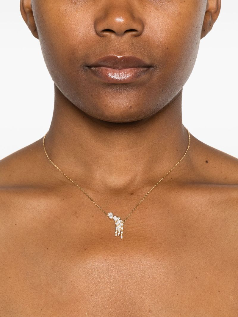 18k Yellow Collier FÃ_x0083_Â©lin Diamond Necklace