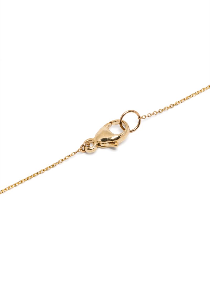 14k Yellow Gold Bar Station Diamond Necklace