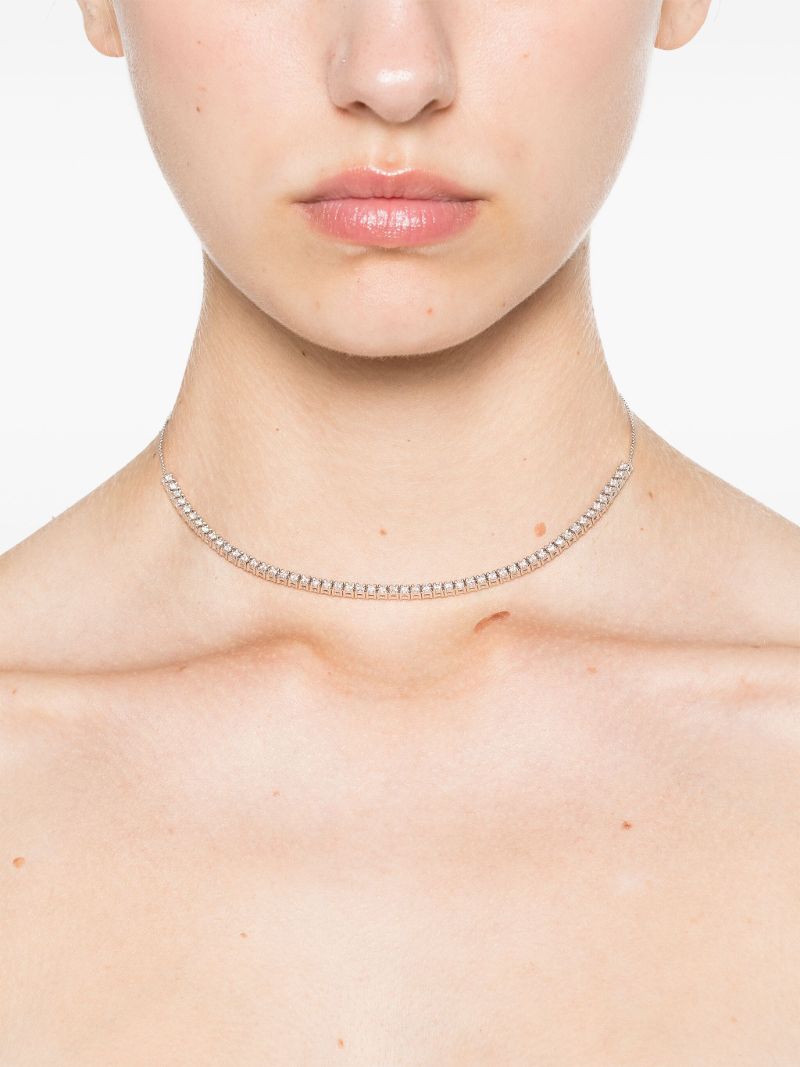 14k White Gold Ava Bea Tennis Necklace