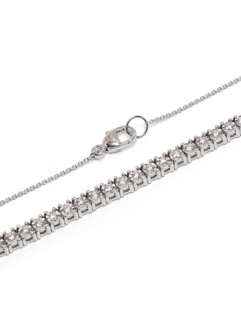 14k White Gold Ava Bea Tennis Necklace