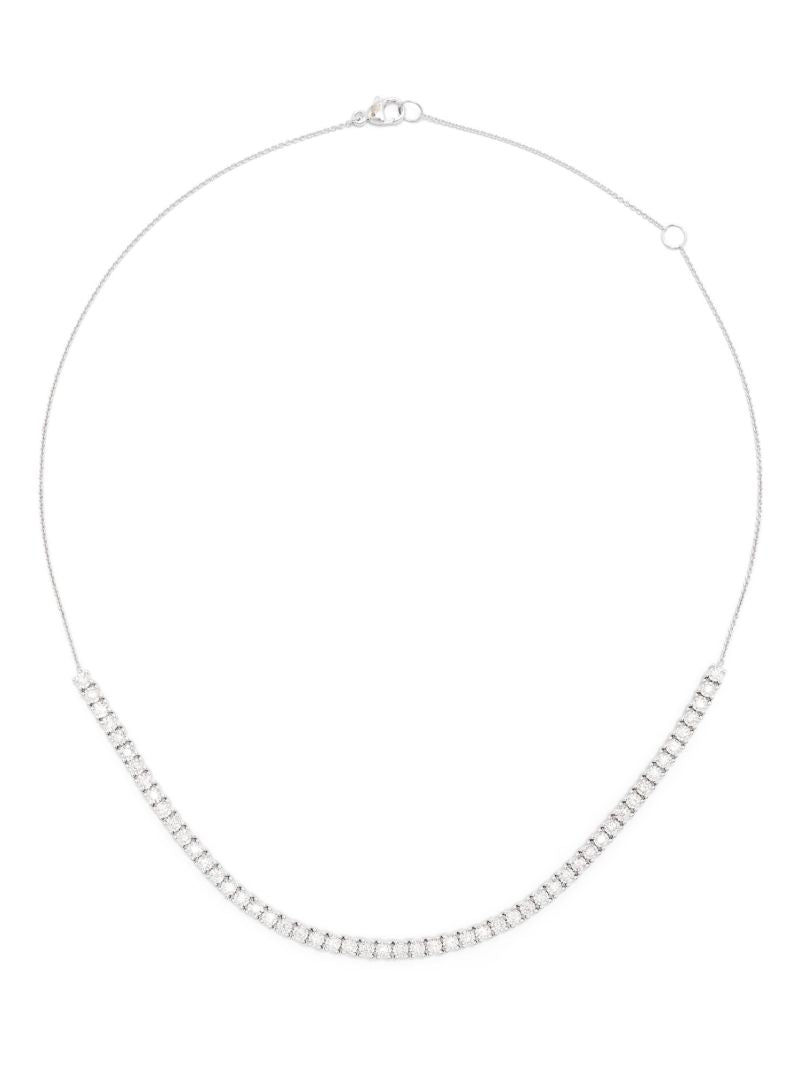 14k White Gold Ava Bea Tennis Necklace