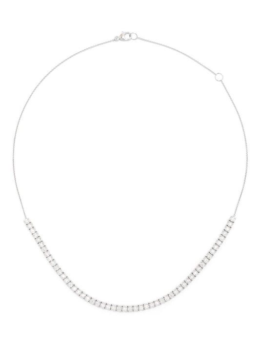 14k White Gold Ava Bea Tennis Necklace
