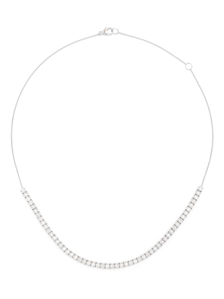 14k White Gold Ava Bea Tennis Necklace