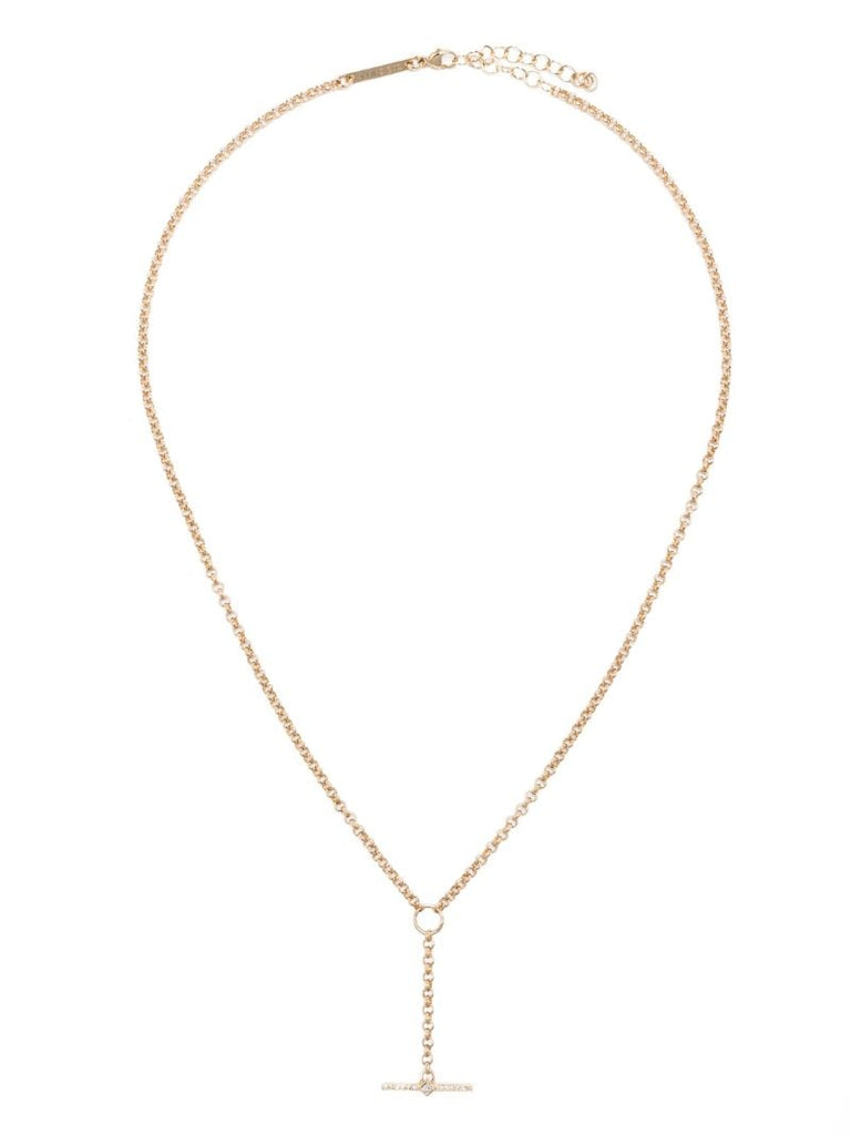 14k Yellow Gold Lariat Necklace