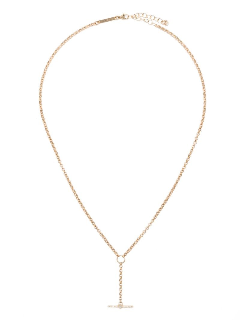 14k Yellow Gold Lariat Necklace