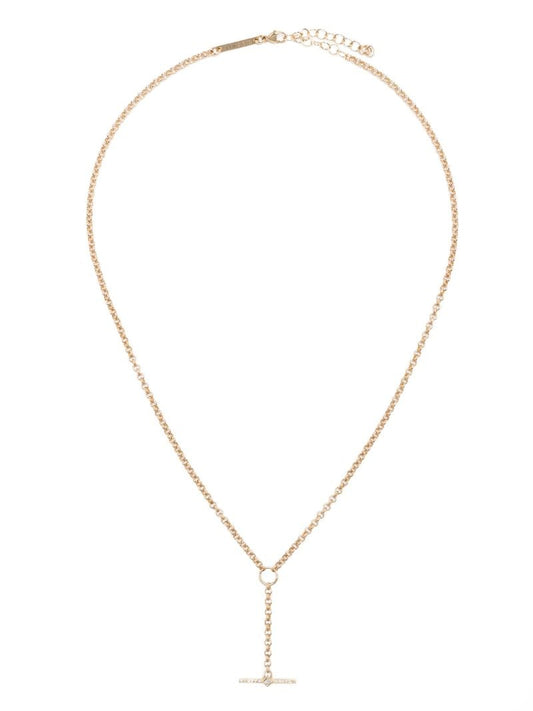 14k Yellow Gold Lariat Necklace