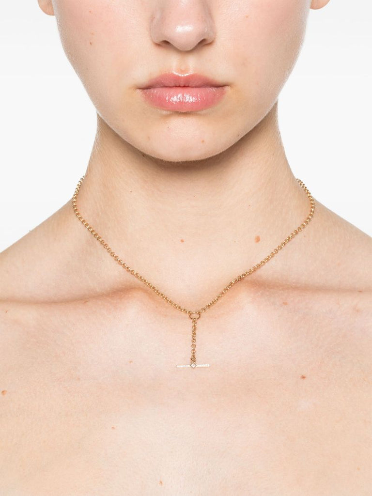 14k Yellow Gold Lariat Necklace