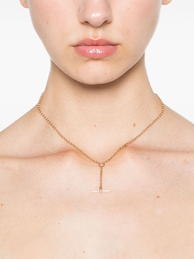 14k Yellow Gold Lariat Necklace