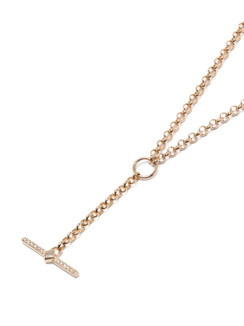 14k Yellow Gold Lariat Necklace