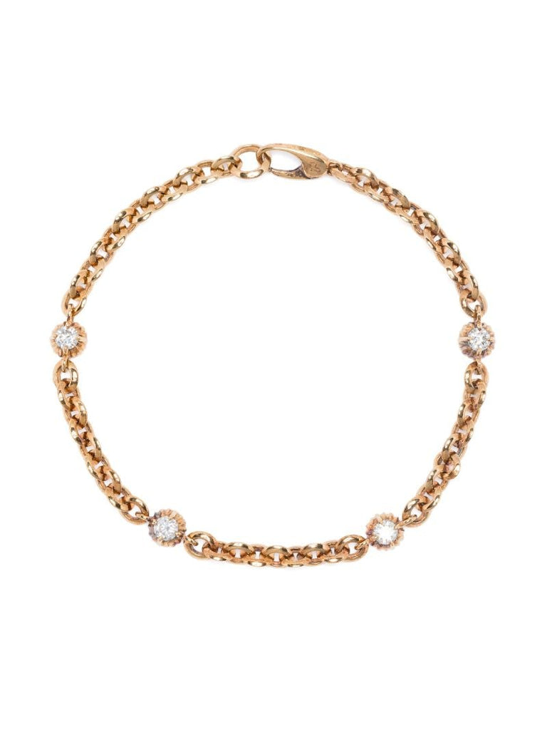18k Yellow Gold Micro-link Chain Bracelet
