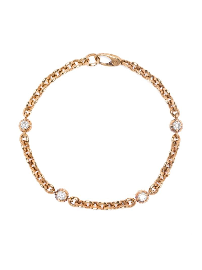 18k Yellow Gold Micro-link Chain Bracelet