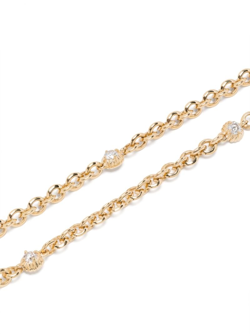 18k Yellow Gold Diamond Necklace