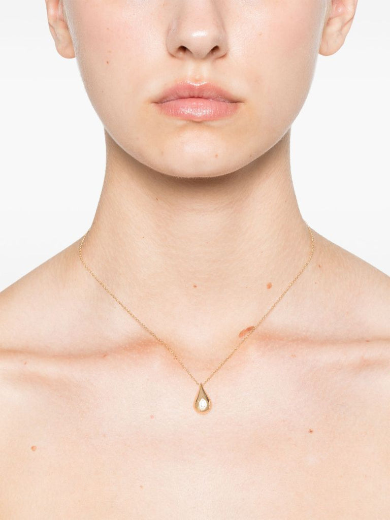 14k Yellow Gold Diamond Necklace