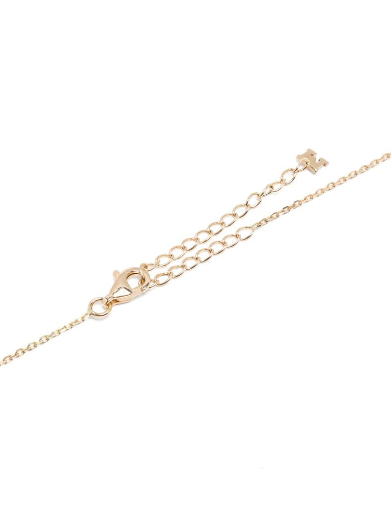 14k Yellow Gold Topaz and Diamond Necklace