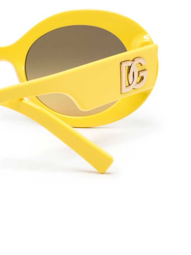 Yellow Round-frame Sunglasses
