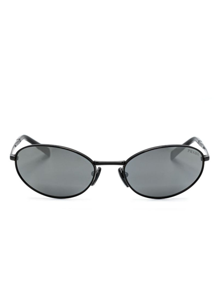 Black Oval-frame Sunglasses