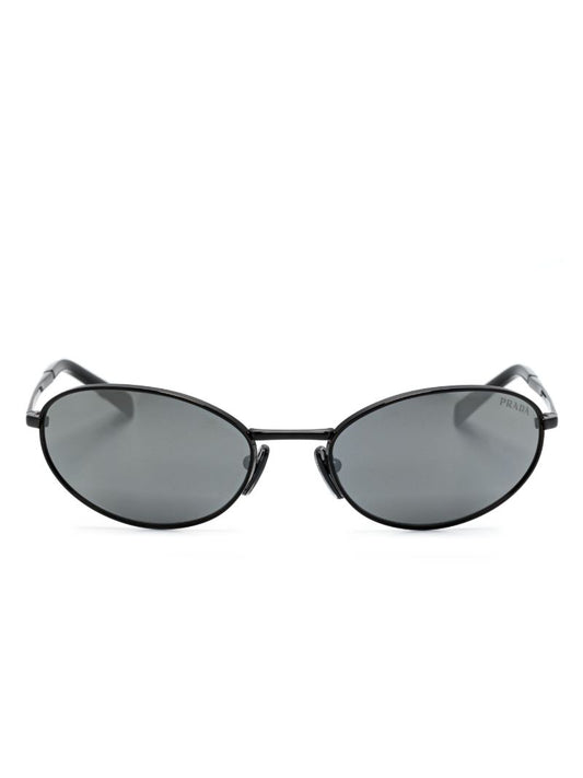 Black Oval-frame Sunglasses