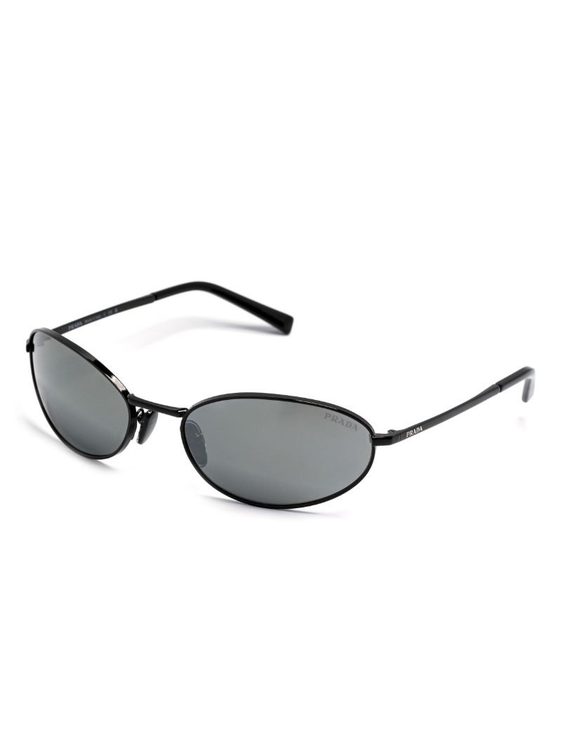Black Oval-frame Sunglasses
