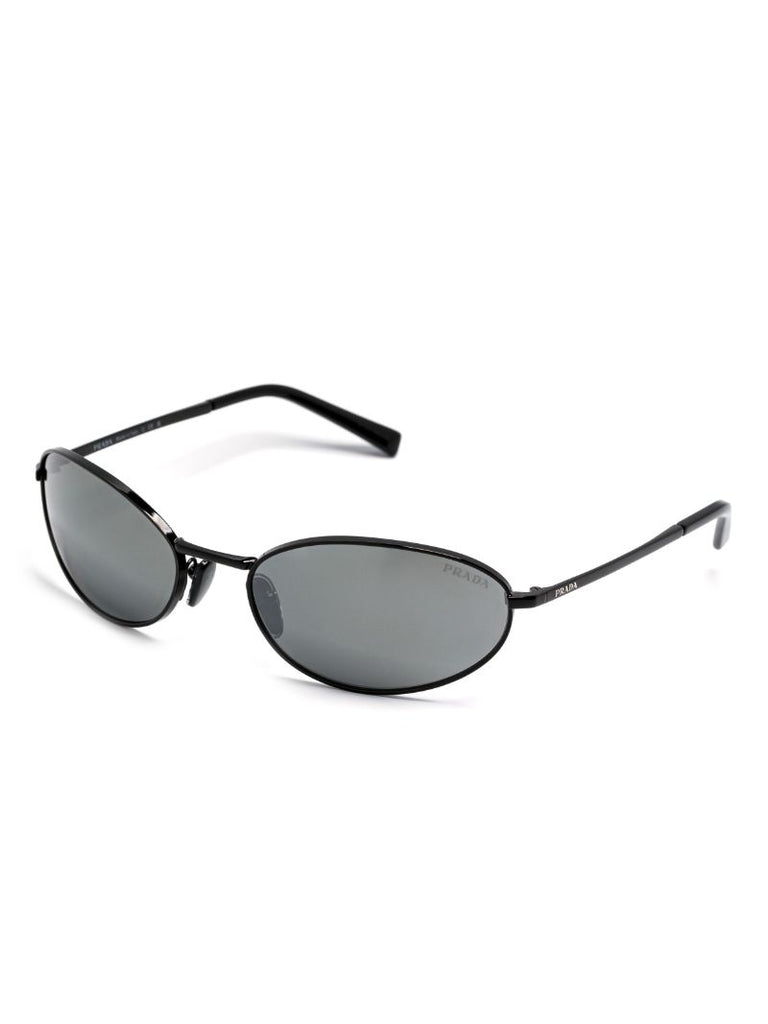 Black Oval-frame Sunglasses