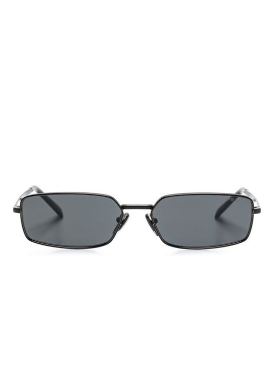 Black Rectangle-frame Sunglasses
