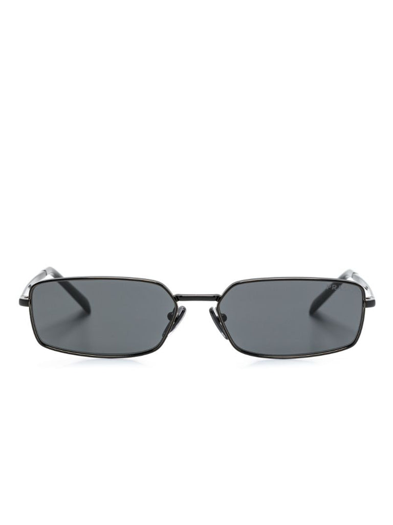 Black Rectangle-frame Sunglasses