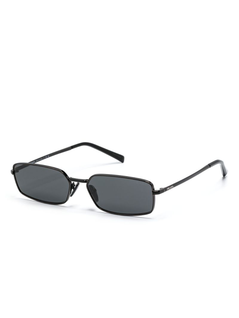 Black Rectangle-frame Sunglasses