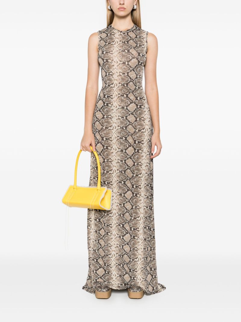 Moonogram-panel Long Dress