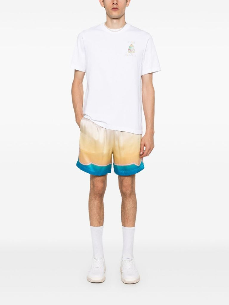 Yellow L'arc ColorÃ_x0083_Â© Silk Shorts