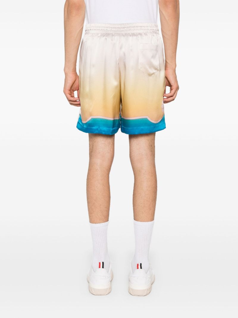 Yellow L'arc ColorÃ_x0083_Â© Silk Shorts