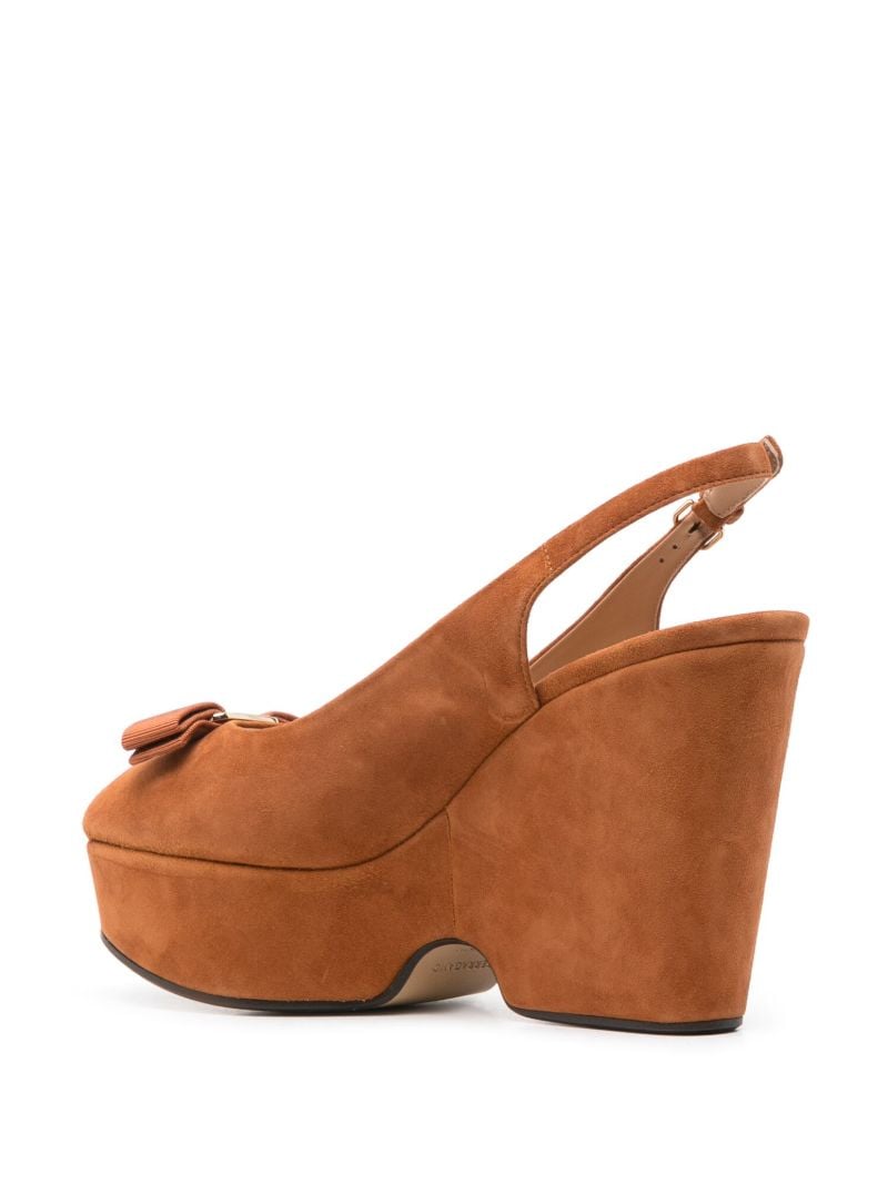 Brown Vara Suede Wedge Sandals