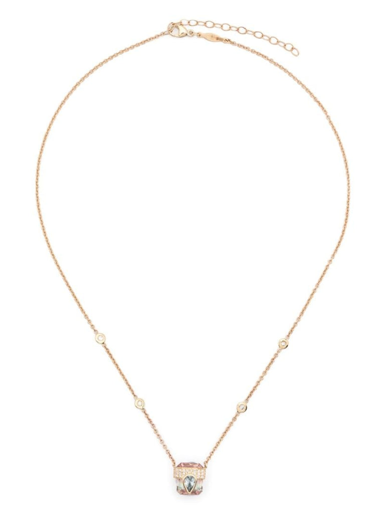 14kt Yellow Gold Pendant Diamond Necklace