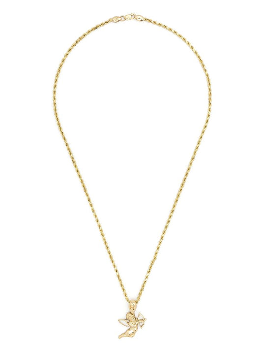 14k Yellow Gold Shooter Pendant Necklace