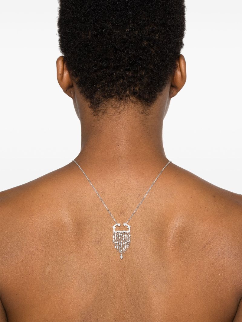 18kt White Gold Scorpio Diamond Necklace