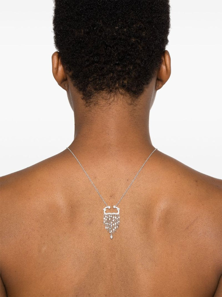 18kt White Gold Scorpio Diamond Necklace