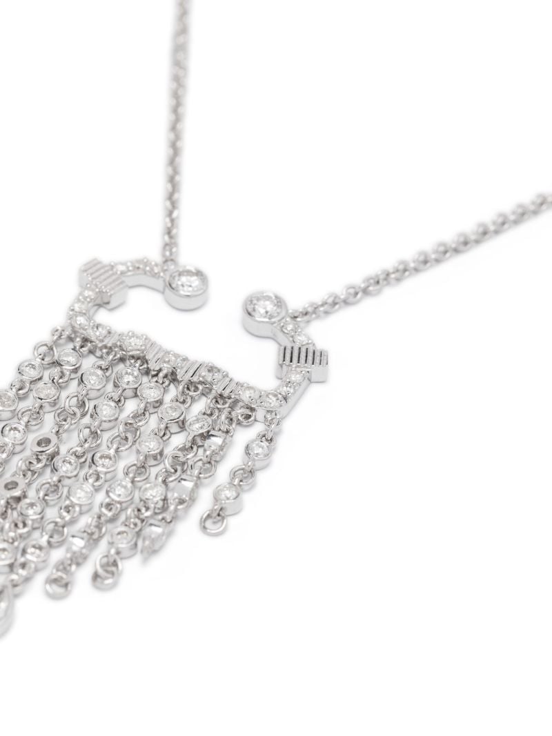 18kt White Gold Scorpio Diamond Necklace