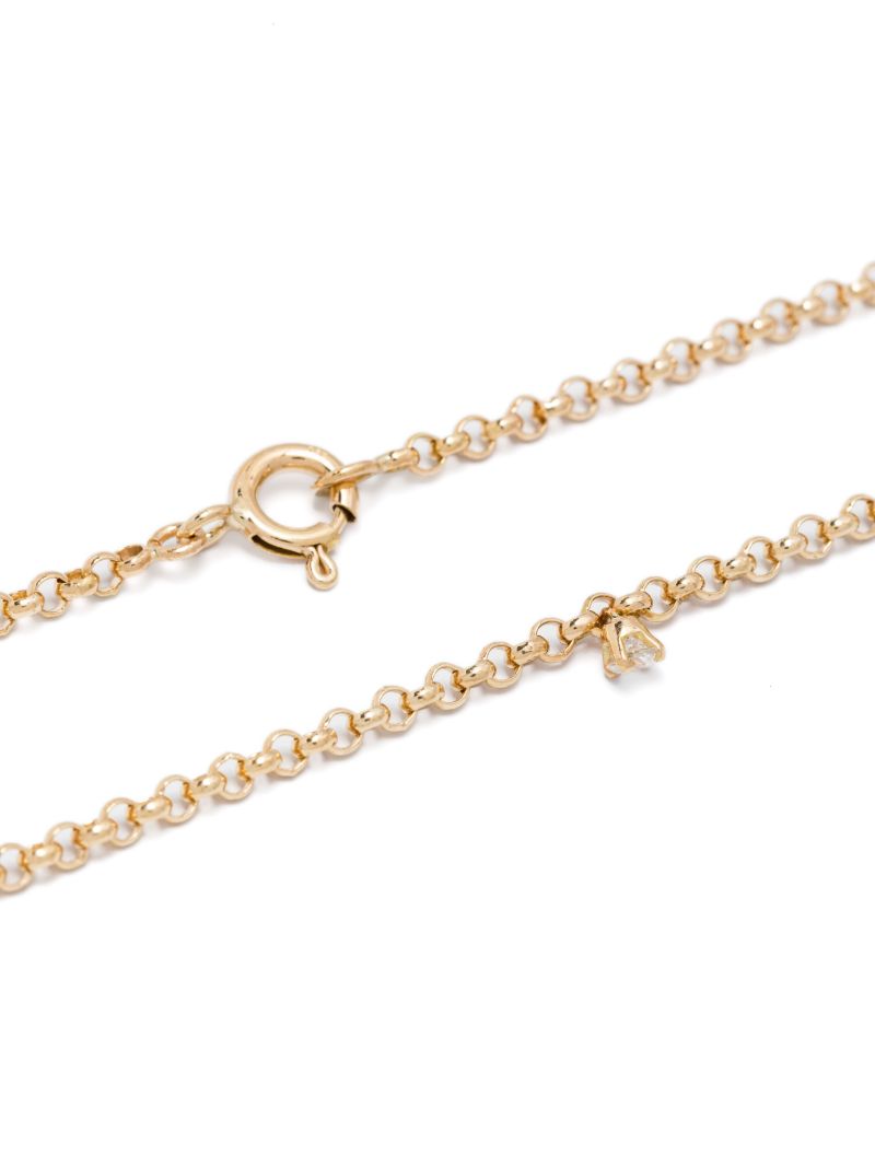 18kt Yellow Gold Jaseron Flottant Diamond Necklace