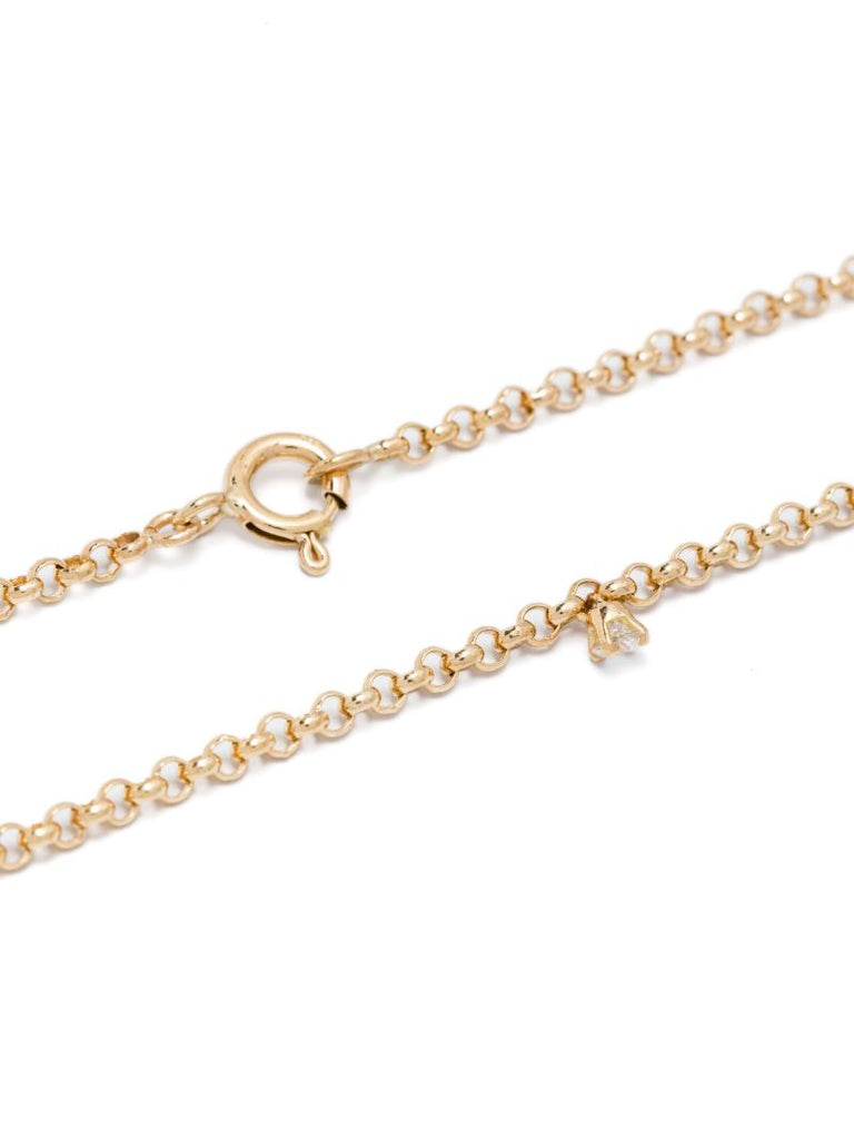 18kt Yellow Gold Jaseron Flottant Diamond Necklace
