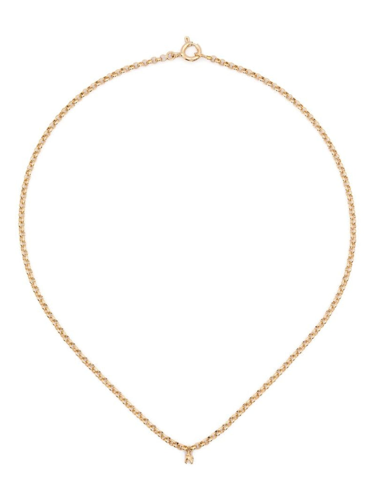 18kt Yellow Gold Jaseron Flottant Diamond Necklace