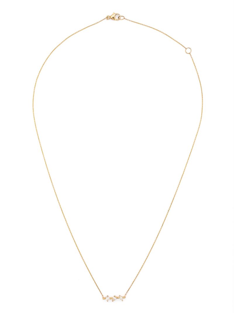 14k Yellow Gold Alexa Jordyn Diamond Necklace