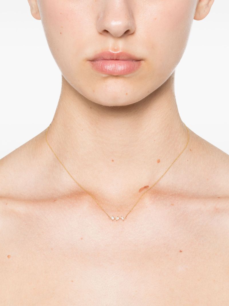 14k Yellow Gold Alexa Jordyn Diamond Necklace