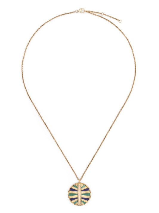9k Gold Backgammon Diamond Necklace