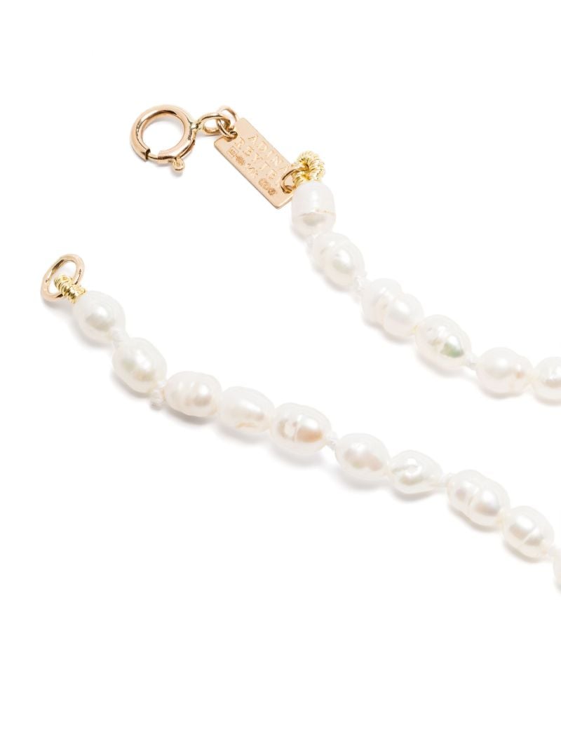 14k Yellow Gold Pearl and Diamond Necklace