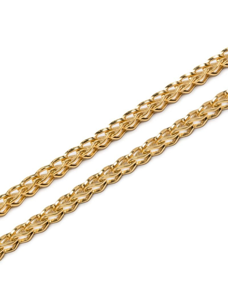 22k Yellow Gold Solo Loop-in-loop Diamond Necklace