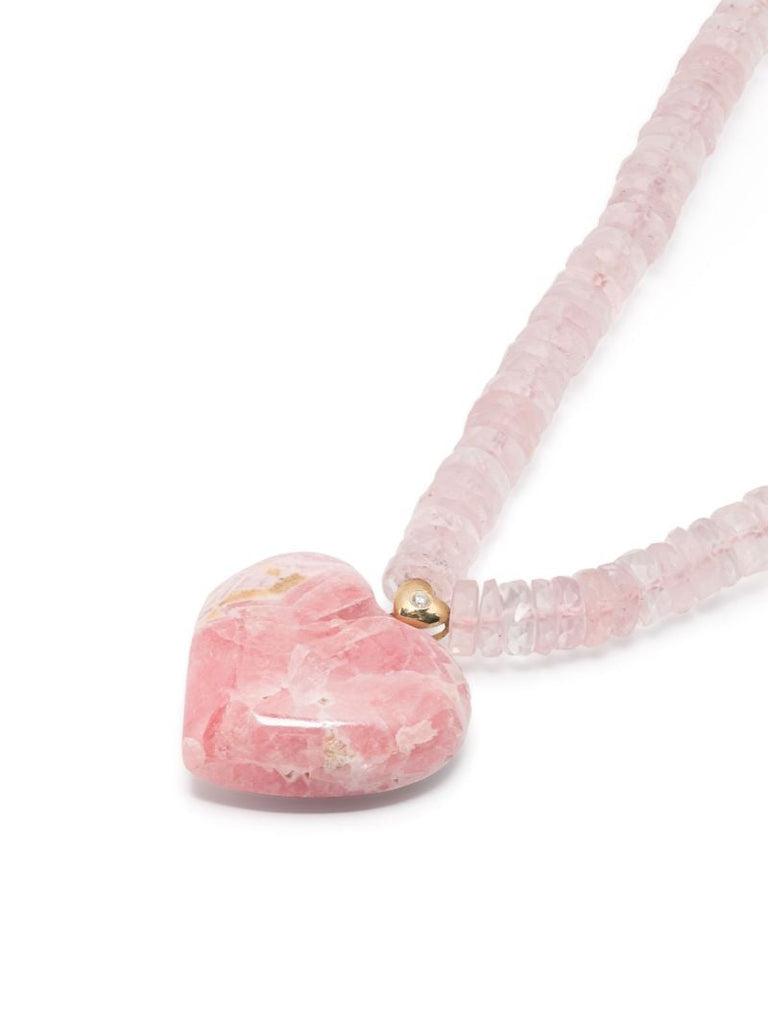 14k Yellow Gold Aurora Rhodochrosite Necklace