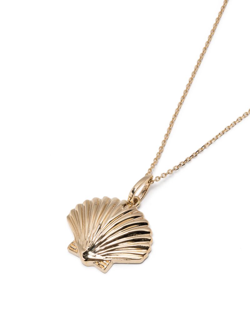14k Yellow Gold Shell Necklace